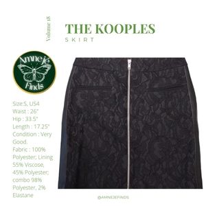 The Kooples Black Mini Skirt